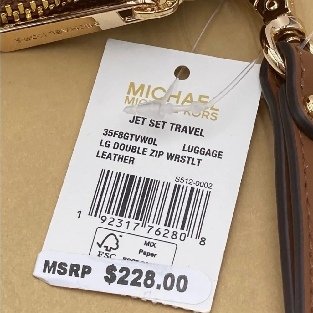 Michael Kors DoubleZip Wallet Wristlet Luggage